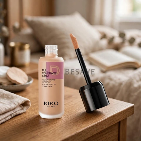 KIKO MILANO, Full Coverage 2-in-1 Foundation & Concealer, Base e Corretivo 2 em 1, Cor