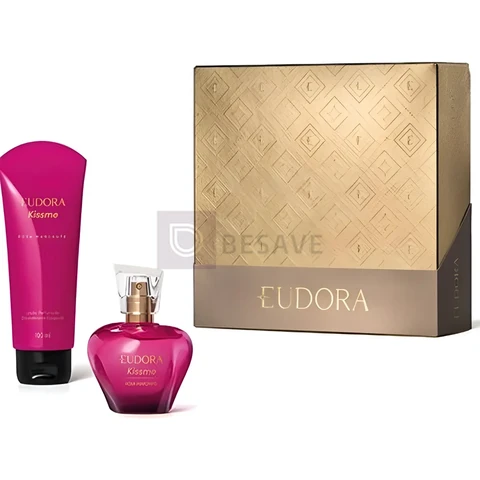 Kit Presente Kiss Me Rosa Marcante Natal25 (2itens) - Eudora Floral