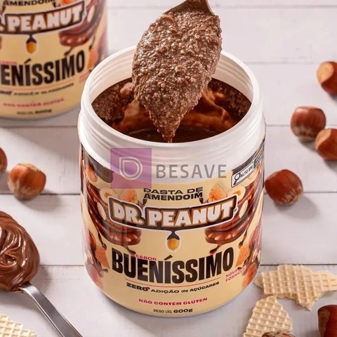 Suplemento em pasta Dr. Peanut Melhor Pasta de Amendoim amentoim cremosa sabor Bueníssimo x 600g