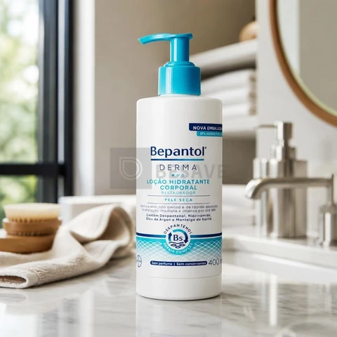 Bepantol Derma Hidratante Corporal Restaurador, Loção para Pele Seca, 400ml