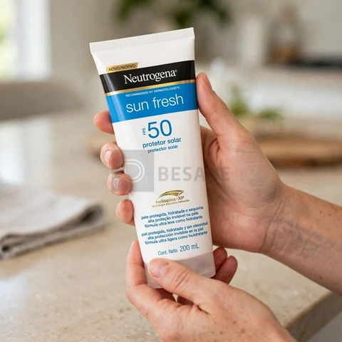 Protetor Solar Corporal em Loção Neutrogena Sun Fresh, FPS 50, 200ml