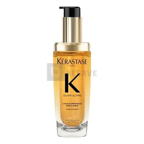 Óleo Capilar Kérastase Elixir Ultime L'Huile Originale Refilável, Cabelo Brilhante, Nutrido 75ml