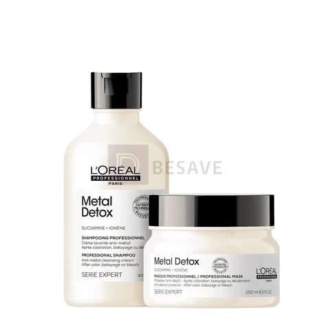 KIT LOREAL METAL DETOX SHAMPOO 300ML+MASCARA 250G