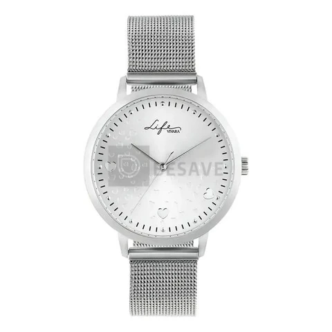 Relógio Life Amor Feminino Aço Prateado