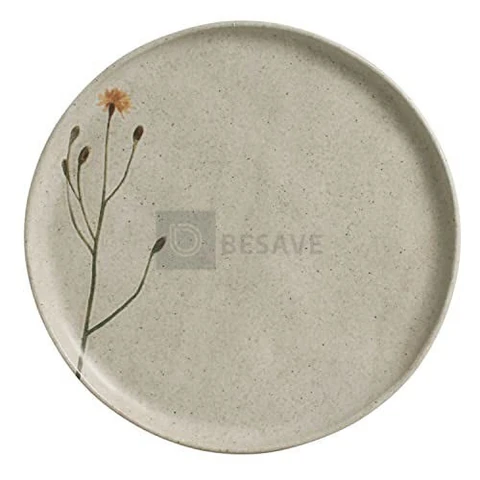 Porto Brasil Conjunto com 6 Pratos Raso Bio Stoneware Campestre 27,5cm