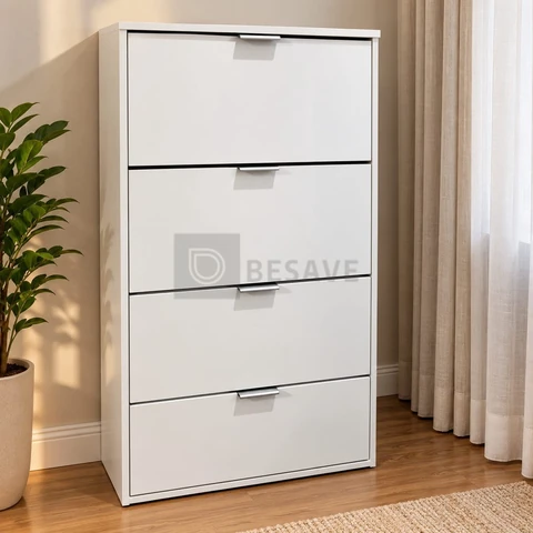 Armário Sapateira Safira 4 Portas