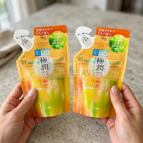 Hada Labo Kit Com 2 Refis Cleansing Oil 180ml - Limpador facial demaquilante