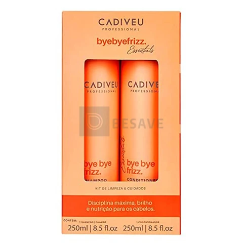 Kit Shampoo e Condicionador Bye Bye Frizz, Cadiveu Essentials