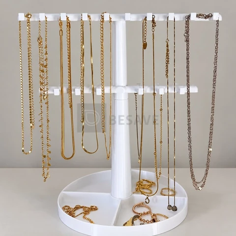 Suporte Organizador Para Joias Brincos Pulseiras Braceletes Colares 32 ganchos Multifuncional