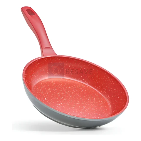 Frigideira Polishop Sauté Grand Vermelha Antiaderente 24cm Alumínio