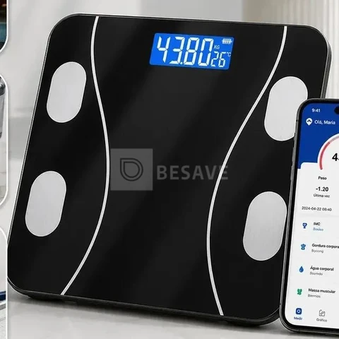 Balança Digital Bioimpedancia Bluetooth Corporal 180kg Cities To Go Saude Dieta Esporte