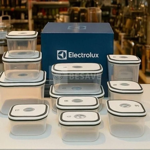 Jogo De Potes De Plástico Herméticos Electrolux