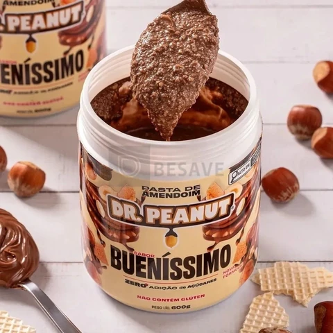 Suplemento em pasta Dr. Peanut Melhor Pasta de Amendoim amentoim cremosa sabor Bueníssimo x 600g