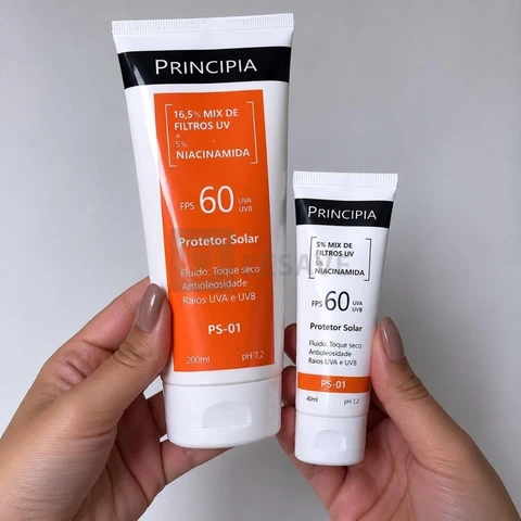 Principia Kit Proteção Facial FPS 60 PS-01 + Corporal 60 PS-03