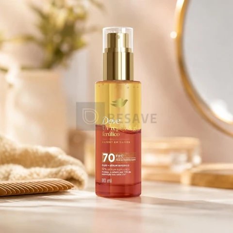 Dove Óleo e Sérum Bifásico UV Repair & Glow + Ferúlico 110ml