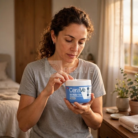 CeraVe HA Water Gel, Hidratante Facial Toque Seco, Pele Oleosa e Mista, 85g
