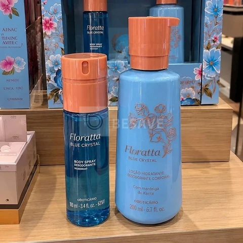 Combo Floratta Blue Crystal: Body Spray + Creme Corporal