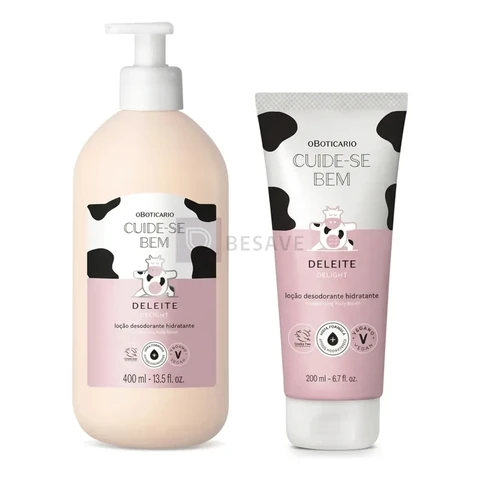Combo Cuide-se Bem Deleite: Loção 400ml + Loção 200ml