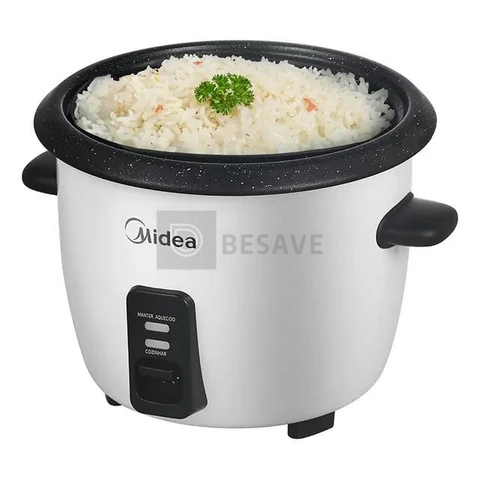 Panela De Arroz Elétrica Midea 7 Xícaras Cozimento Á Vapor Com Tampa De Vidro