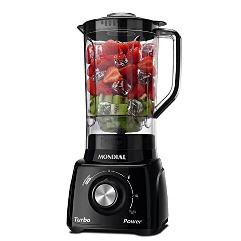 MONDIAL Liquidificador Turbo Power, Preto, 550W, 220V - L-99 FB
