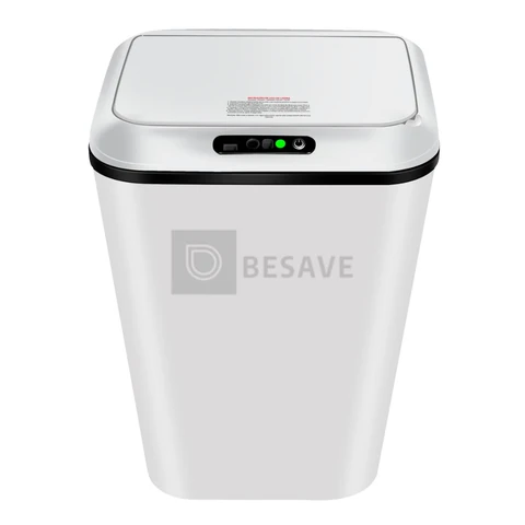 Lixeira Sensor Automática Inteligente de Banheiro Cozinha Escritório Capacidade 16 Litros