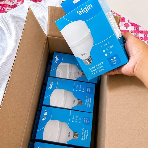 Kit 5 Lâmpadas Super Bulbo Alta Potência Led 30w 6500k - Elgin