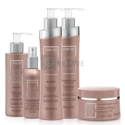 AMEND KIT LUXE CREATIONS BLONDE CARE III | 5 PRODUTOS