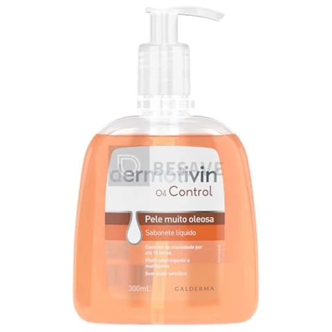 Dermotivin Oil Control Sabonete Liquido Pump 300 Ml, multi-colored