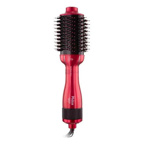 Escova Secadora de Cabelos Soft Beauty Cherry Philco Pec13 1300w 4 em 1 seca, alisa, modela e dá volume