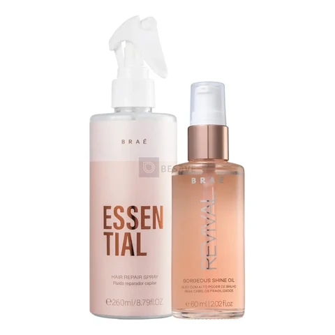 Braé Essential Kit Fluido 260ml + Óleo Revival 60ml