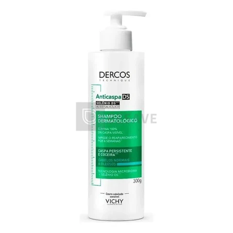 Shampoo Anticaspa Cabelos Normais a Oleosos, Dercos DS Vichy, 300g