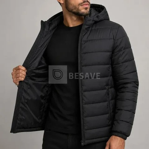 Jaqueta Puffer Bobojaco Corta Vento Nylon Frio Reforçada