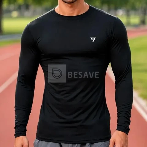 Camisa Térmica Masculina Segunda Pele Proteção Solar Uv50-
