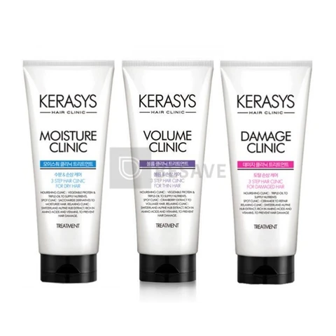 kerasys damage, moisture, volume clinic treatment 300ml