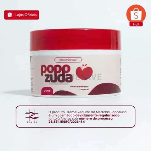 Popozuda Creme Corporal Termoativo para Estrias e Celulite 200g | Efeito Aquecimento