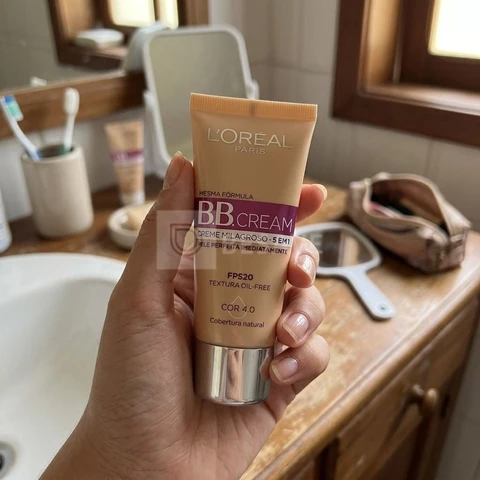 L'Oréal Paris Dermo Expertise BB Cream, Creme Milagroso 5 em 1, Cobertura Natural, Hidrata e Uniformiza a Pele, Oil Free, FPS 20 e Acabamento Matte, 30ml