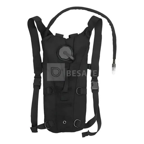 Mochila Hidratação Tática Com Refil D'água 3 Litros Bicicleta Térmica Bike Ciclismo Trilha Corrida Tumblr Cor Preto
