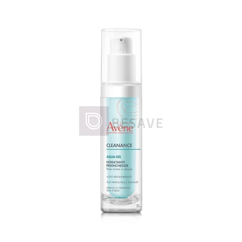 Avène Cleanance Aqua-Gel Hidratante Facial, Hidratante Facial com Niacinamida, P-Refinyl, Monolaurina e Água Termal Avène, Hidrata por 24h, Reduz Poros, Controla a Oleosidade e Uniformiza a Pele, 30g