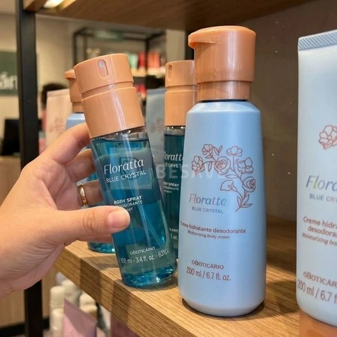 Combo Floratta Blue Crystal: Body Spray + Creme Corporal