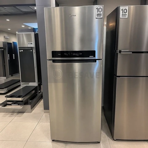 Geladeira Frost Free Duplex 491l Inverter Cor Inox Midea Cor Inox