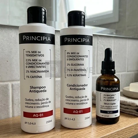 Principia Kit Antiqueda Trio Shampoo + Condicionar + Sc-01