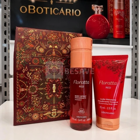 Presente Kit Combo Boticário Floratta Red (loção + Desod.)