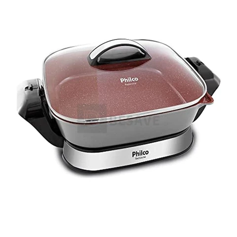 Philco Panela Eletrica Redstone PPE04FS 127V Liga de aço Vermelha