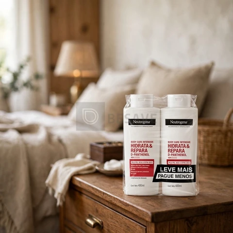 Creme Hidratante Neutrogena Hidrata&Repara, Kit 2 Unidades de 400ml
