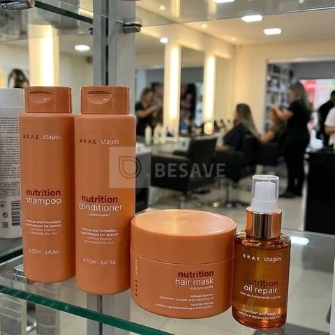 Braé Stages Nutrition Shampoo + Condicionador + Óleo + Másc