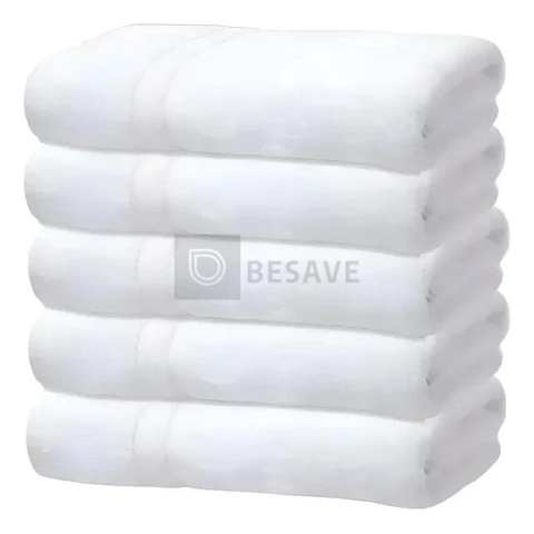 Kit 5 Toalhas Banho Gigante Grossa Hotel Luxo 75x150cm 480g