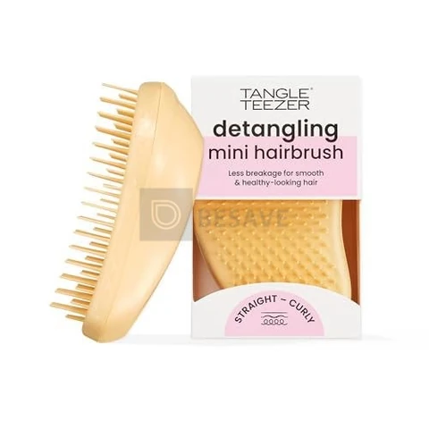 Tangle Teezer - Escova de cabelo desemabaraçadora The Original Mini para todos os tipos de cabelo, úmido e seco, Cor: Amarelo