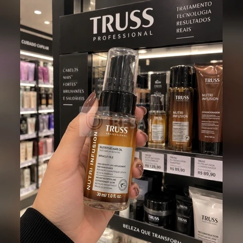 Truss Óleo Capilar Nutritivo Nutri Infusion | Nutrição Profunda e Controle de Frizz | 30ml
