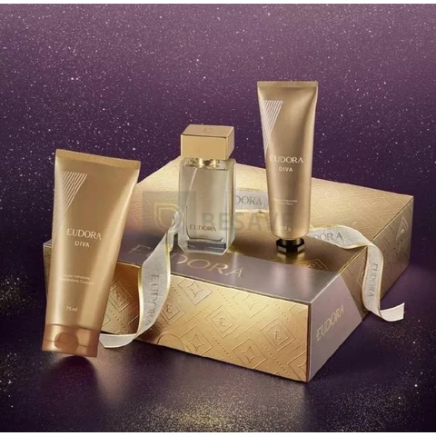Kit Presente Eudora Diva Feminino 4 Produtos Original