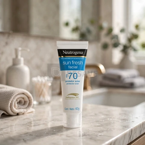 Protetor Solar Facial Neutrogena Sun Fresh, FPS 70, 40g